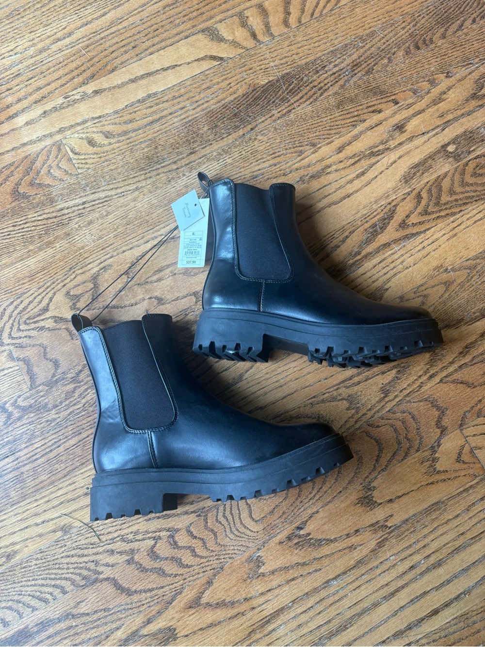 Target Black Chelsea Lug Sole Ankle Boots